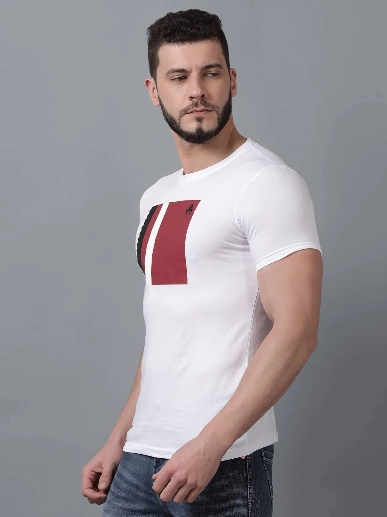 White T-Shirt for Men (MAQUIRE 1001)